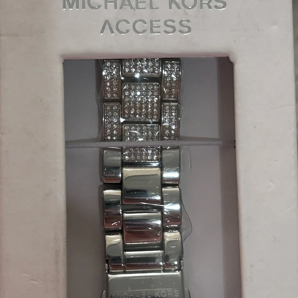 Michael Kors Silver Watch Band with Sparkling Accents - Picture 3 of 5